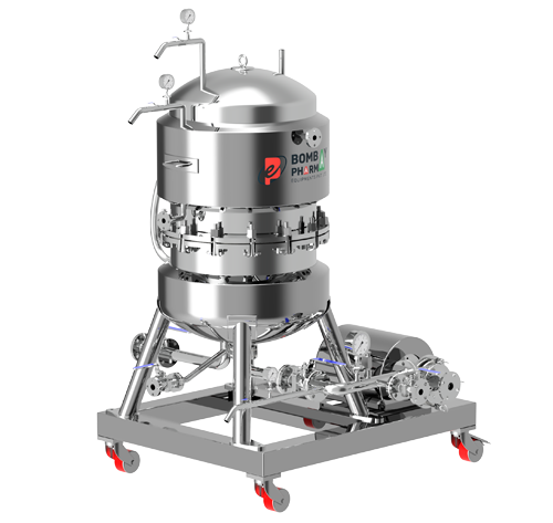 Compact process equipment skid used in pharmaceutical manufacturing support