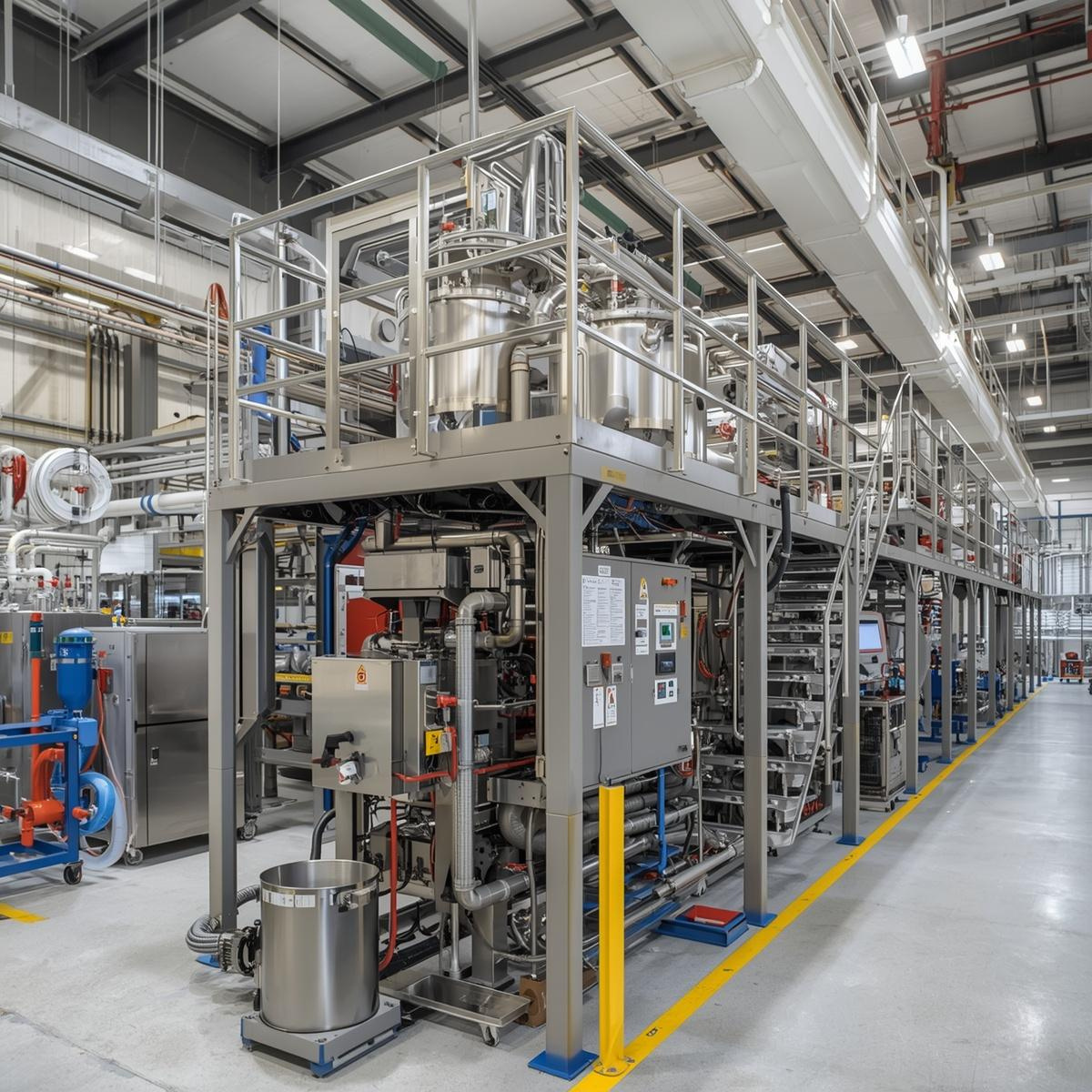 Industrial process equipment for regulated manufacturing and plant support